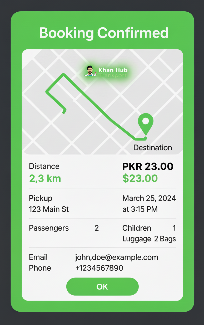 Khanhub Transport Taxi Pooling Car